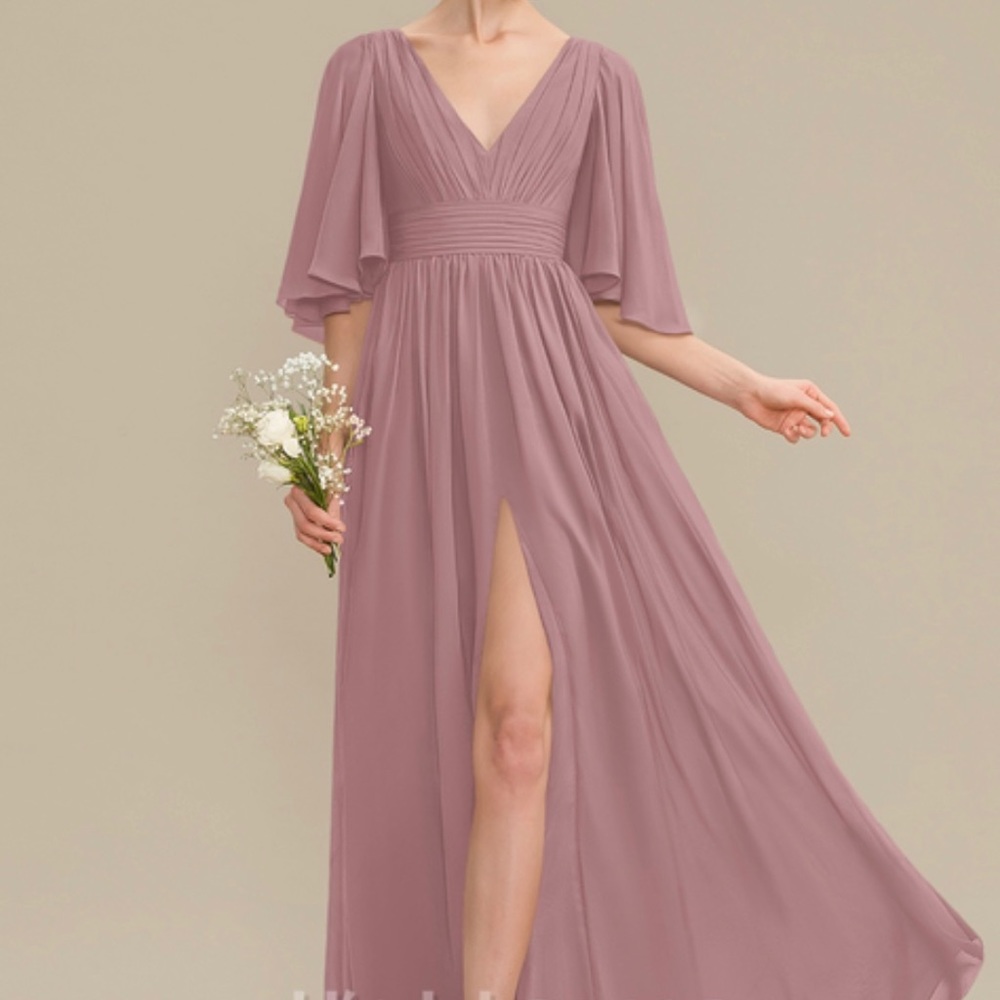NWT* Vintage Mauve Chiffon Bridesmaid Dress